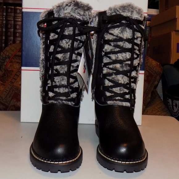 New Pajar Eva leather/ fur boot made in Italy EU 38, US 7.5 - Picture 2 of 13